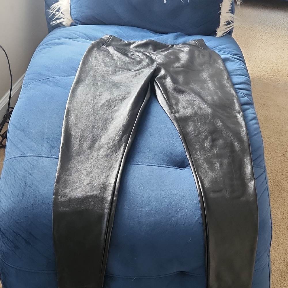 Nordstrom Shiny Black Skinny Pants